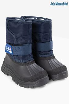 JoJo Maman Bébé Blue Alpine Snow Boots (C41983) | £28