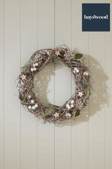 Bayswood Silver Twig Christmas Wreath