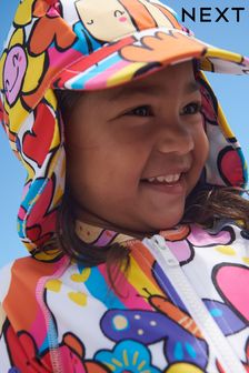 Ecru White Character Swim Legionnaire Cap (3mths-10yrs) (C44996) | £7.50 - £9.50