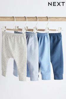 Blue Baby Leggings Set 4 Pack (0mths-2yrs) (C45276) | £13 - £15