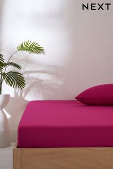 Raspberry Pink Simply Soft Fitted Sheet (C45903) | £6 - £14