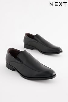 Black Panel Slip-On Shoes (C46100) | £35