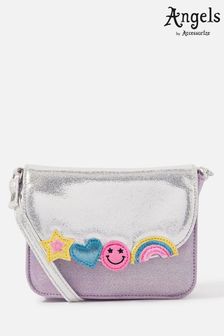 Angels by Accessorize Girls Silver Emoji Cross-Body Bag