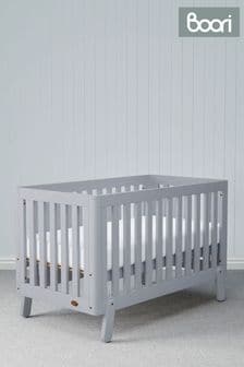 Turin Cot Bed in Pebble with Deluxe Purotex Mattress