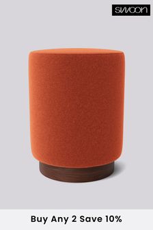 Swoon Soft Wool Burnt Orange Penfold Footstool