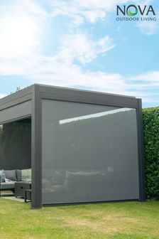 Nova Outdoor Living Grey Pergola Pull Down Screen - 3m (C47913) | £500