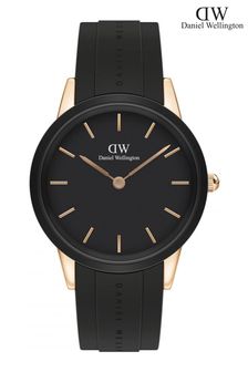 Daniel Wellington Rose Gold And Black Iconic Motion Watch