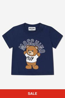 Moschino Kids Baby Teddy Bear Logo T-Shirt