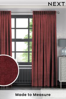 Crimson Red Paso Made To Measure Curtains