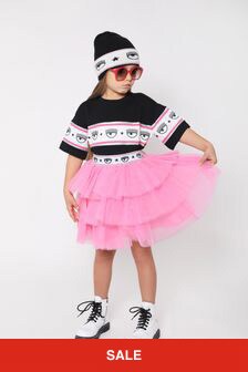 Chiara Ferragni Girls Tulle Skirt in Pink