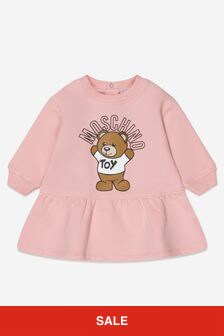 Moschino Kids Baby Girls Teddy Bear Sweater Dress