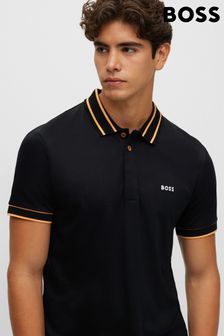 BOSS Paule 1 Black Polo Shirt (C52352) | £99