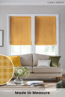 Yellow Gingham Made To Measure Roman Blinds