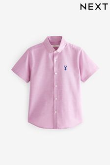 Pink Short Sleeve Oxford Shirt (3-16yrs) (C55104) | £12 - £17