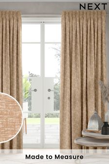 Natural Bergen Made To Measure Curtains (C55550) | £109