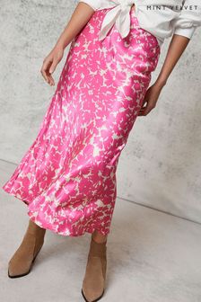 Mint Velvet Pink Mimi Satin Maxi Slip Skirt (C55824) | £89