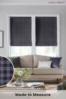 Blue Gingham Made To Measure Roman Blinds