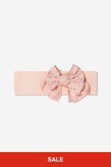 Monnalisa Baby Girls Bow Headband in Pink