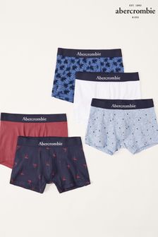 Abercrombie & Fitch Red Logo Boxers 5 Pack (C57979) | £39