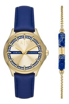 Armani Exchange Ladies Lady Hampton Watch & Bracelet Gift Set