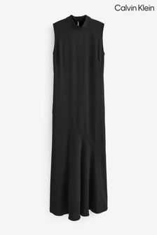 Calvin Klein Crepe Maxi Black Dress