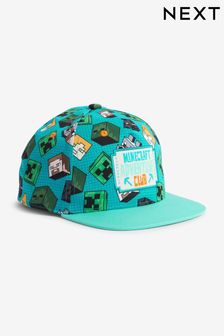 Blue Minecraft License Cap (1-16yrs) (C62215) | £11 - £14