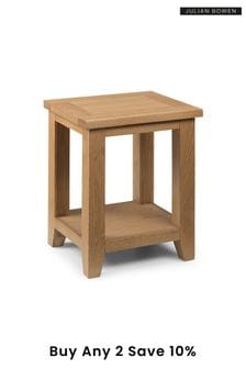 Julian Bowen Brown Astoria Solid Oak Side Table