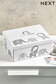 Grey Elephant Baby Keepsake Gift Box (C62446) | £10