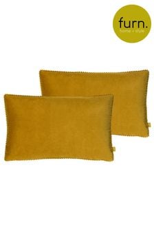 furn. 2 Pack Yellow Cosmo Filled Cushions
