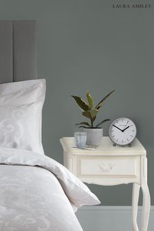 Grey Twyford Small Bedside Clock