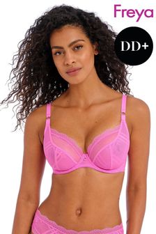 Freya Pink Candy Blossom Freya Fatale Underwire Plunge Bra (C67457) | £33