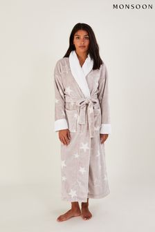 Monsoon Grey Star Print Dressing Gown (C68417) | £55