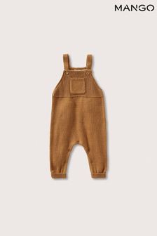 Mango Yellow Long Knitted Dungarees