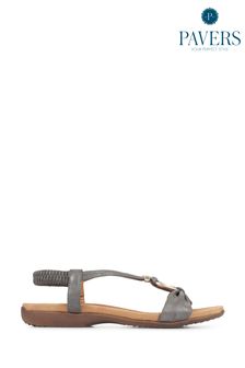 Pavers Natural Flat Strappy Sandals (C69547) | £30