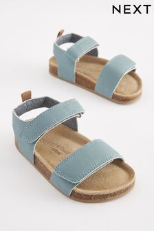 Mineral Blue Standard Fit (F) Corkbed Comfort Sandals (C70504) | £15 - £18