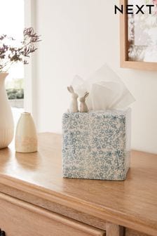 Blue Ditsy Floral Bunny Rabbit Tissue Box Cover (C70794) | £25