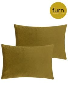 furn. 2 Pack Green Contra Filled Cushions