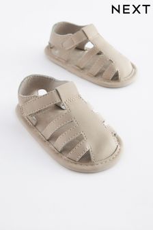 Cream Closed Toe Baby Sandals (0-24mths) (C73152) | £9 - £10
