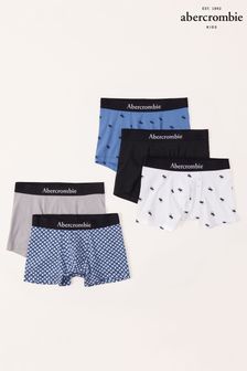 Abercrombie & Fitch Blue Logo Boxers 5 Pack (C73706) | £42