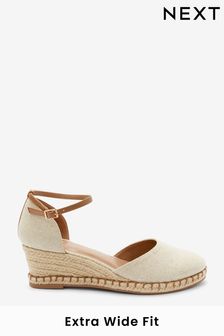 Neutral Extra Wide Fit Forever Comfort® Closed Toe Wedges (C73743) | £42