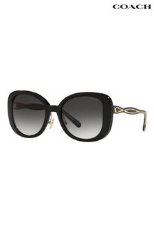 Coach Black C7995 Oversized Sunglasses (C74314) | £147