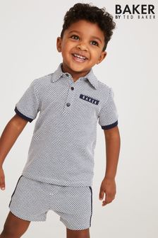 Baker by Ted Baker Blue Polo and Short Set (C74654) | £38 - £42