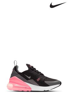 Nike Black/Pink Air Max 270 Youth Trainers (C74825) | £90