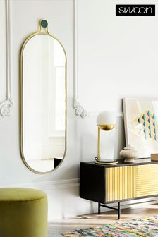 Swoon Gold Wright Pill Mirror (C75602) | £210