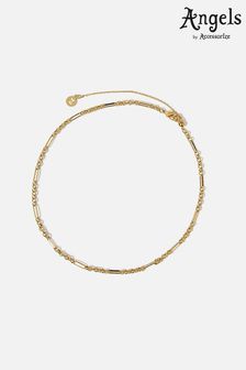 Accessorize Gold Plated Figaro Chain Choker Necklace