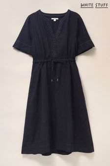 White Stuff Blue Ferne Linen Dress (C76689) | £75