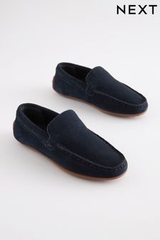 Navy Blue Suede Loafers (C77110) | £30 - £38