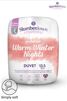 Slumberdown Warm Winter Nights Soft  Cosy White Duvet (C77809) | £19 - £28