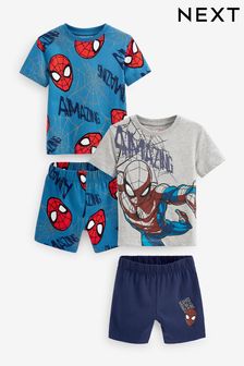 Spider-Man Short Pyjamas 2 Pack (9mths-12yrs) (C77886) | £21 - £29