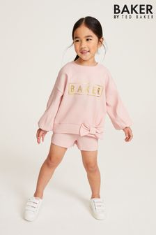 Baker by Ted Baker Pink Top and Short Set (C80420) | £36 - £41